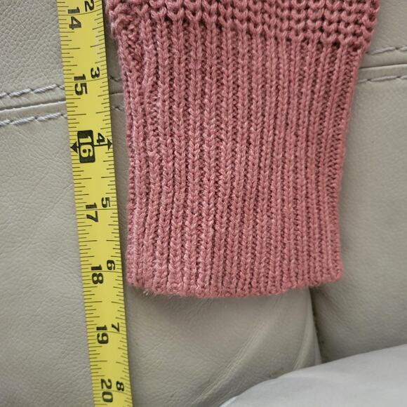 Vintage Top Sweater Women Size L Poof Apparel  Faux Wrap Super Stylish V Back - Picture 9 of 9